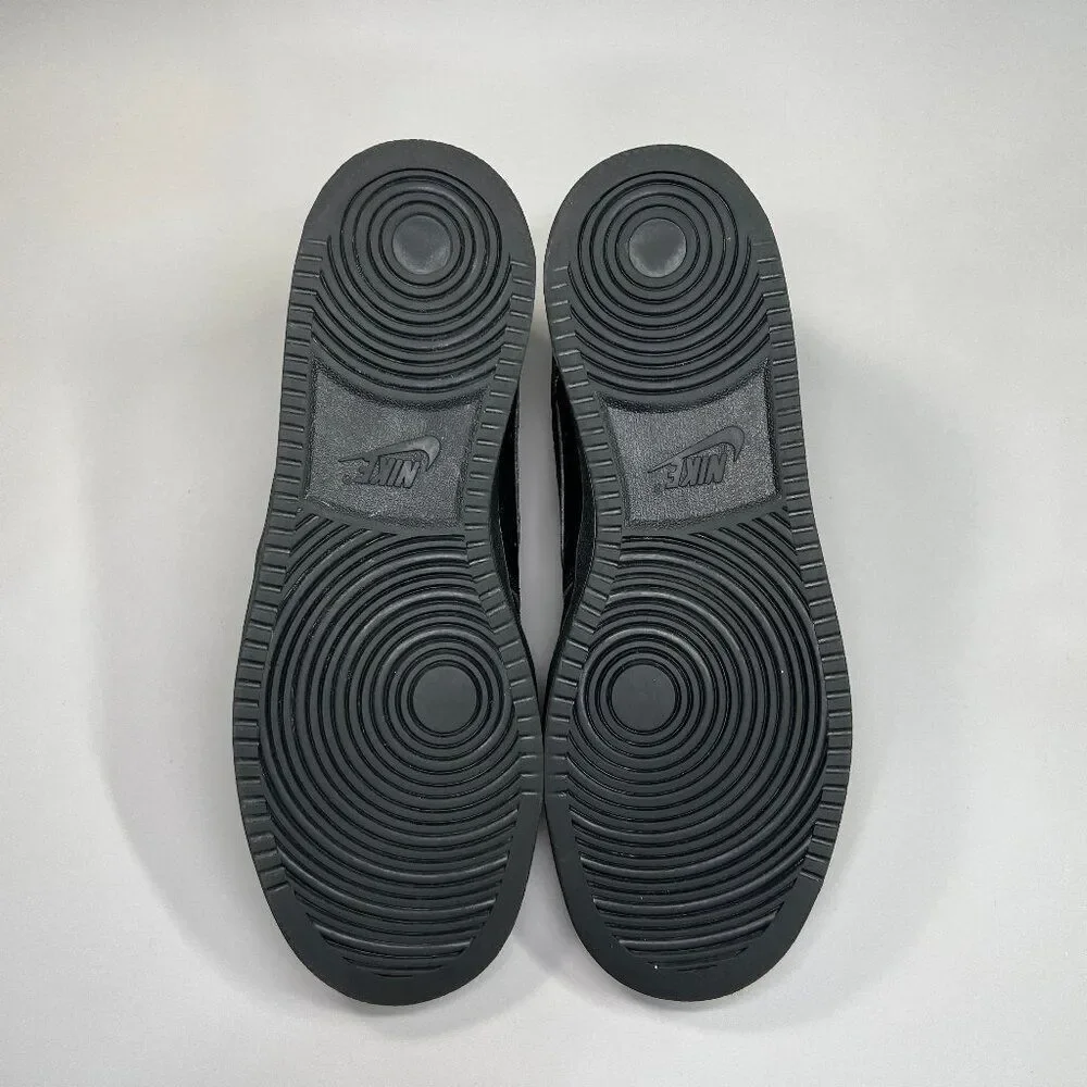 Nike Court‎ Vision Low Shoes Men's Size 11 Black Leather Classic Retro Sneakers